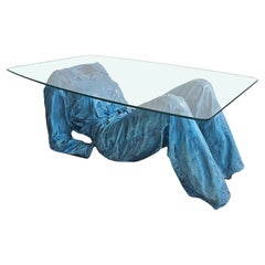 Tavolino da caffè Blue Jeans ispirato alla Pop Art di Jeanne Pierre Picheny, Francia anni '80