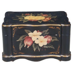 Jeanne Reeds Ltd Tole Style Decorative Scalloped & Painted Keepsake Trinket Box
