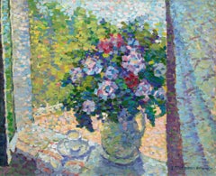 Fleurs dans une fenêtre by Jeanne Selmersheim-Desgranges