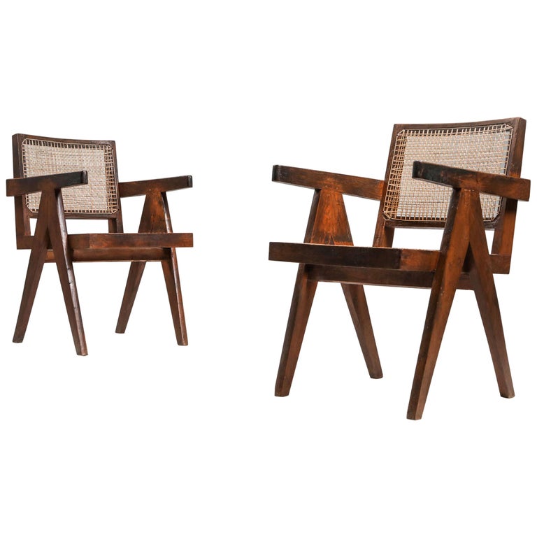 Jeanneret "King chair" Chandigarh at 1stDibs pierre jeanneret king chair