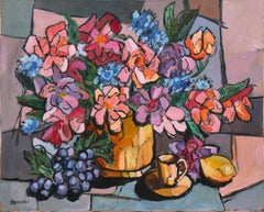 'Still Life in Lavender and Rose'
