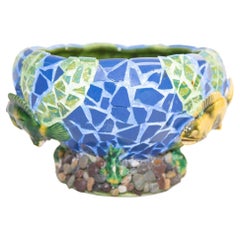 Jeannie Houston Antes Mosaic Mix Media Aquarius Planter