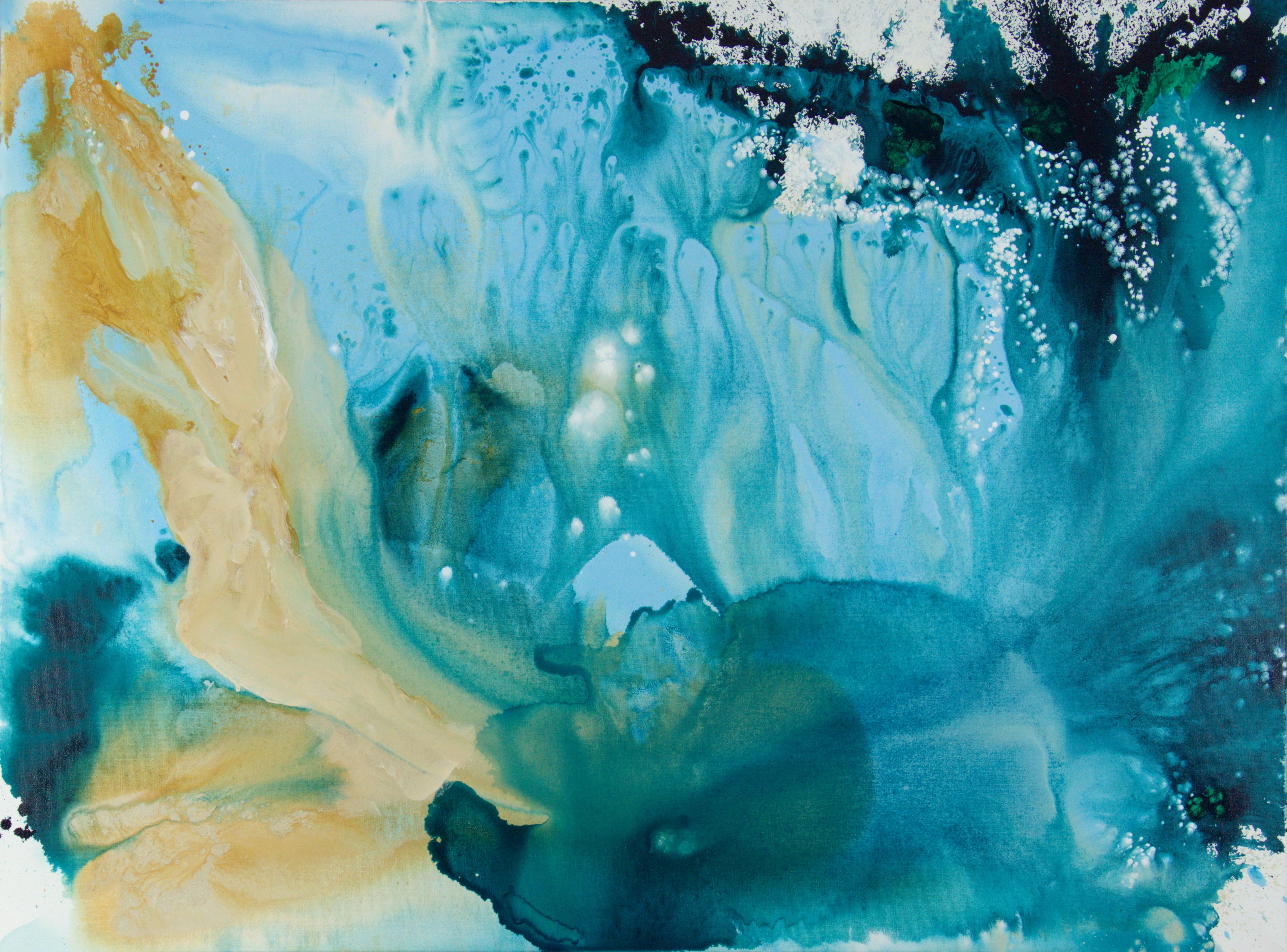 Jeannie Motherwell Abstract Painting - Deluge