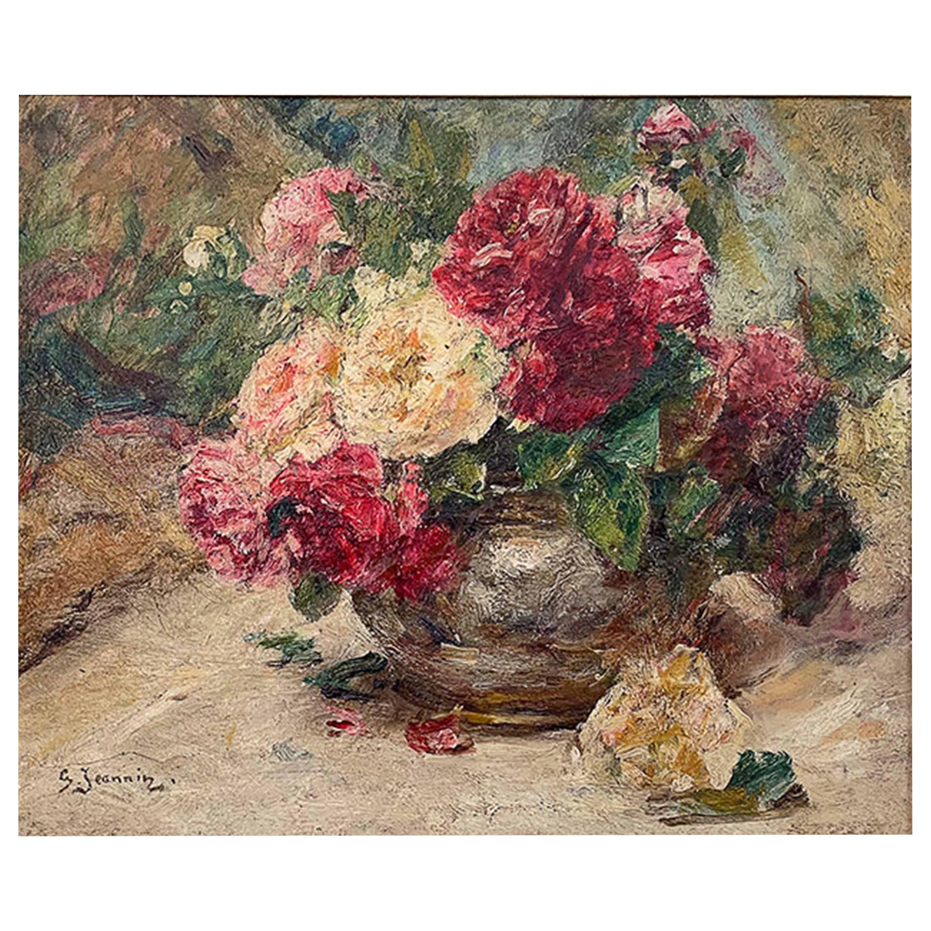 Jeannin Georges "Vase of Roses"