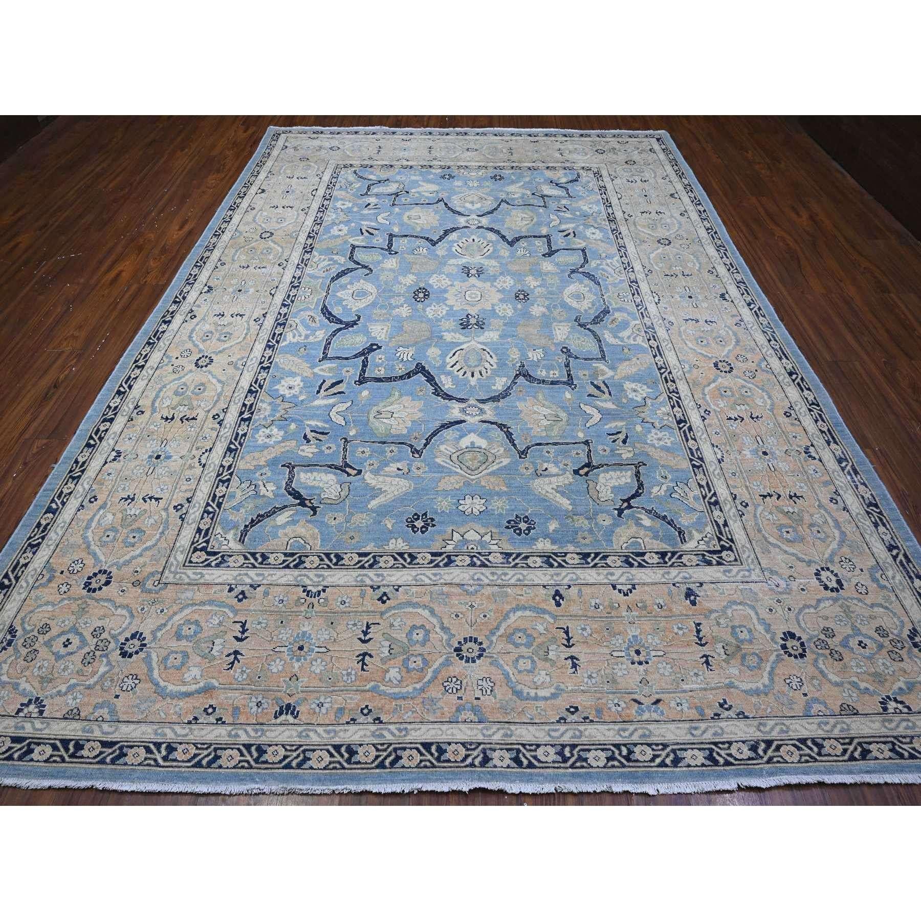 This is a truly genuine one-of-a-kind Heriz Flower Medallion Design, Hand Knotted, Oriental Rug. It has been Knotted for months and months in the centuries-old weaving craftsmanship techniques by expert artisans.
Primary materials: Wool
Latex:
