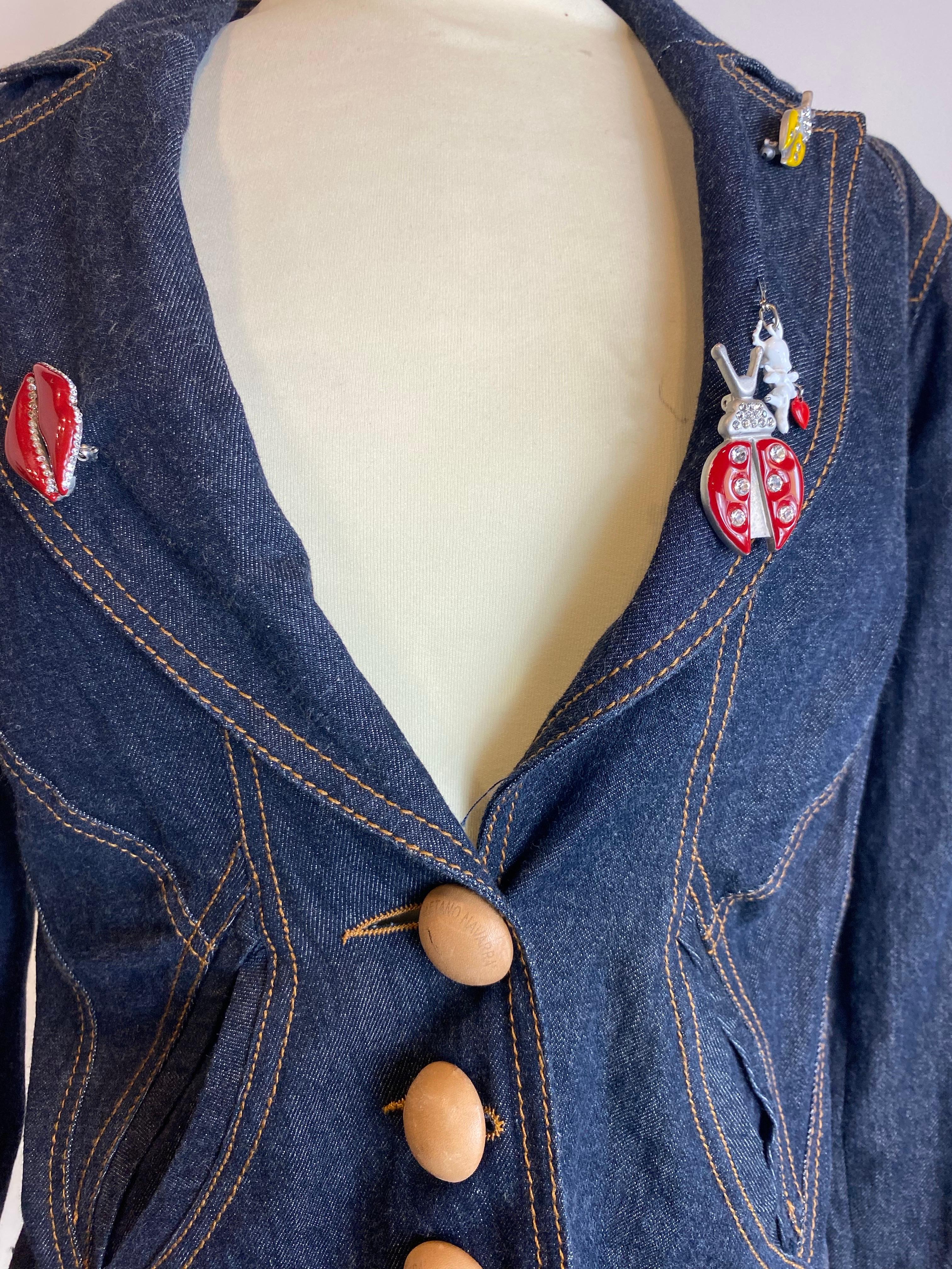 Jeans jacket with skirt GaetanoNavarra For Sale 2