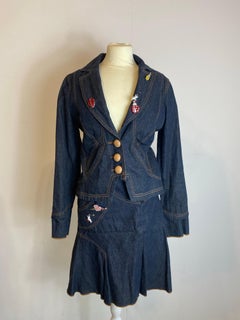 Jeans jacket with skirt GaetanoNavarra