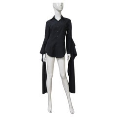 Jeans Paul Gaultier New Black Cotton Shirt with Angel Sleeves