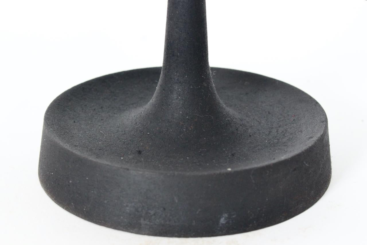Jeans Quistgaard per Dansk Candelabro girevole in ferro nero e ottone, anni '60 in vendita 5