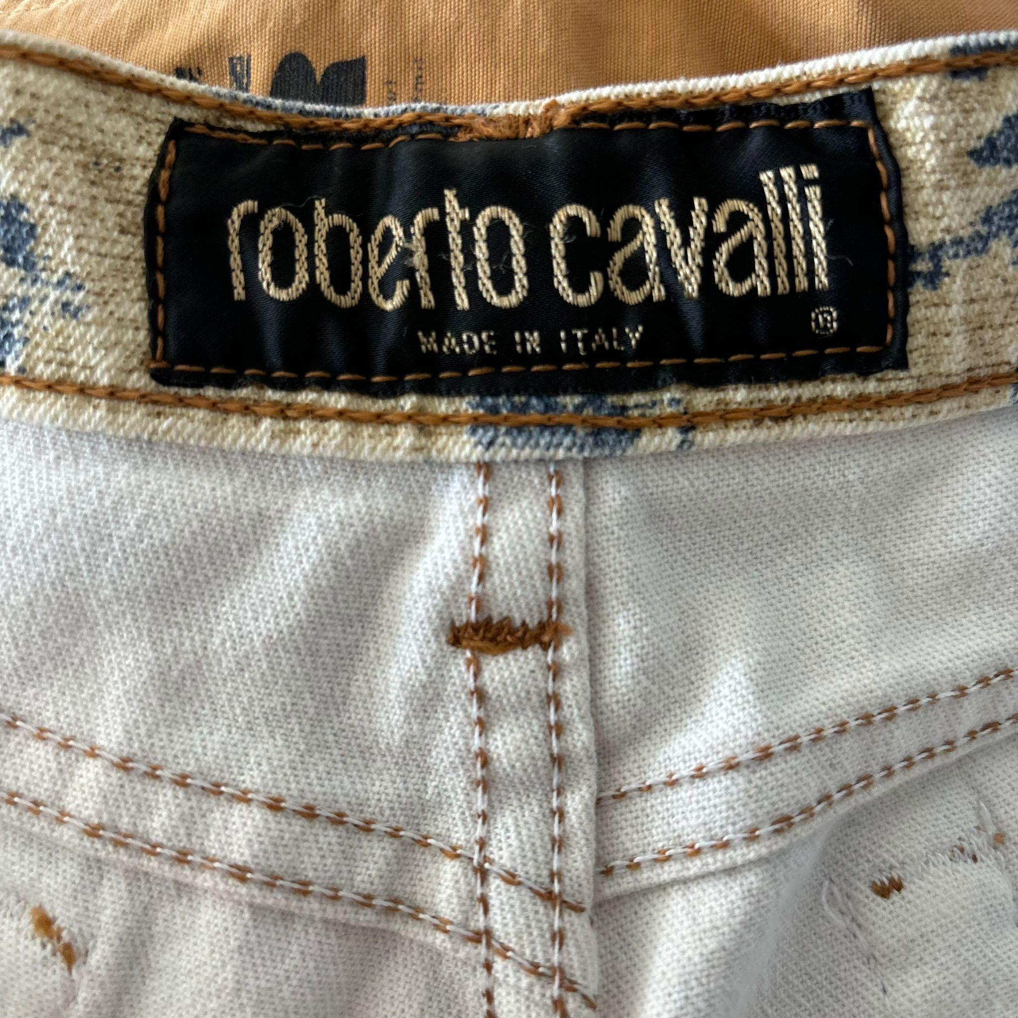 Vaqueros Roberto Cavalli estampados Baroque 90s en venta 6