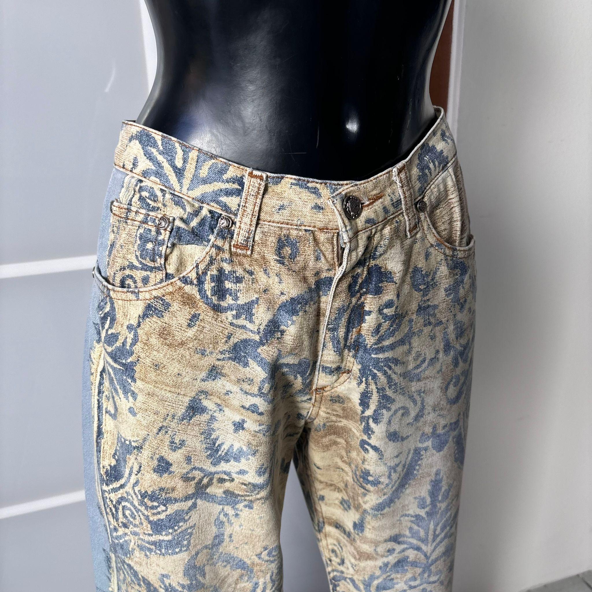 Femenino o masculino Vaqueros Roberto Cavalli estampados Baroque 90s en venta