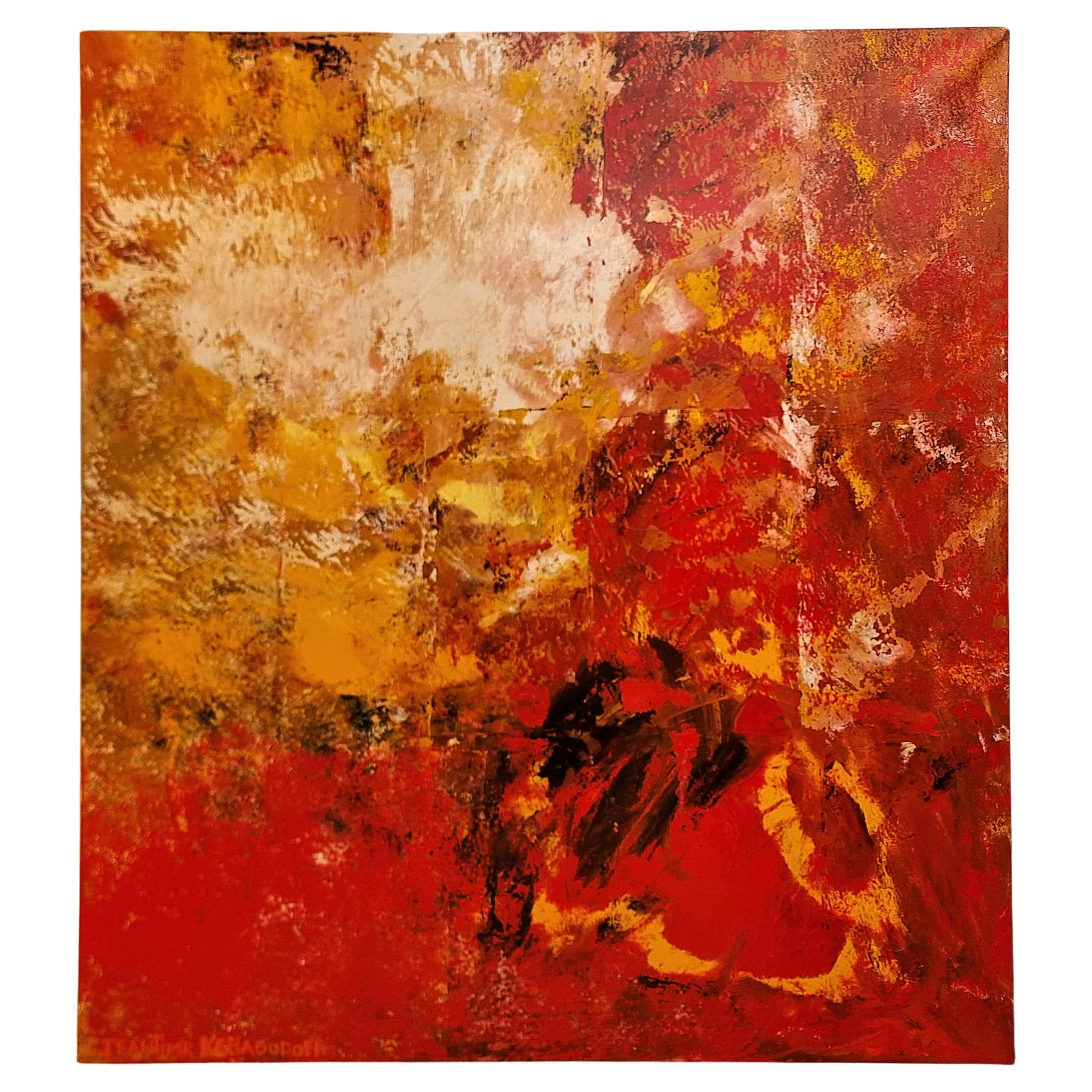 Jeantimir Kchaoudoff - 180*200cm - Mixed Technique On Canvas - 1941-2017 For Sale