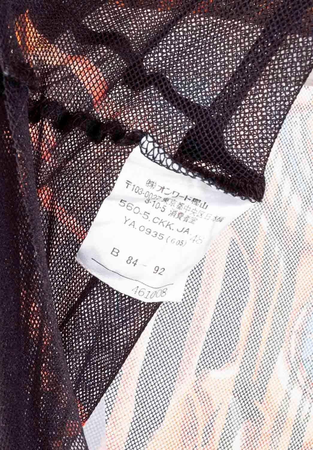 Jeaun Paul Gaultier Herren Top Transparentes Strick Vintage Größe ITA48/M im Zustand „Hervorragend“ im Angebot in Kaunas, LT