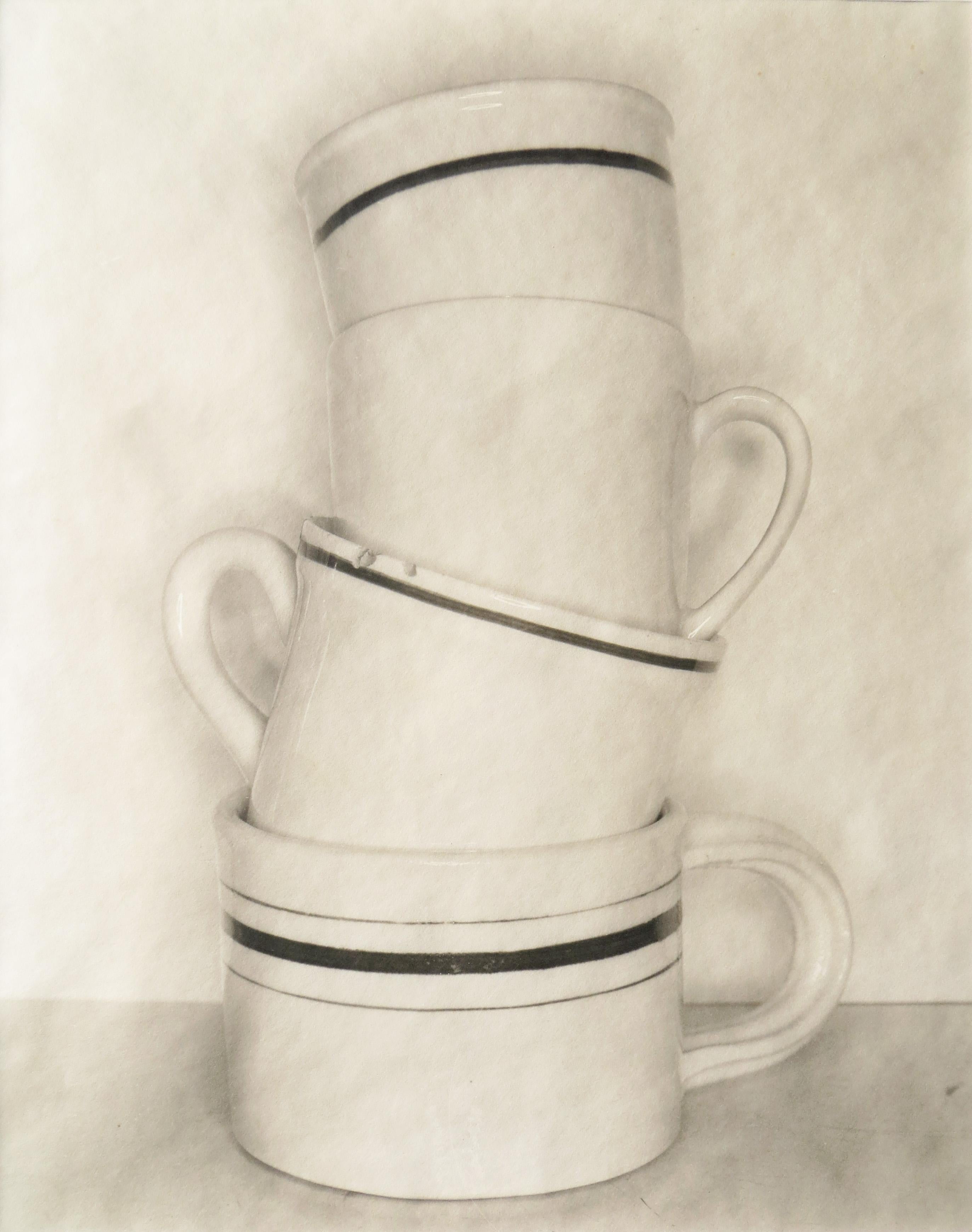 Untitled (Stacked Cups) - Photograph by Jed Devine