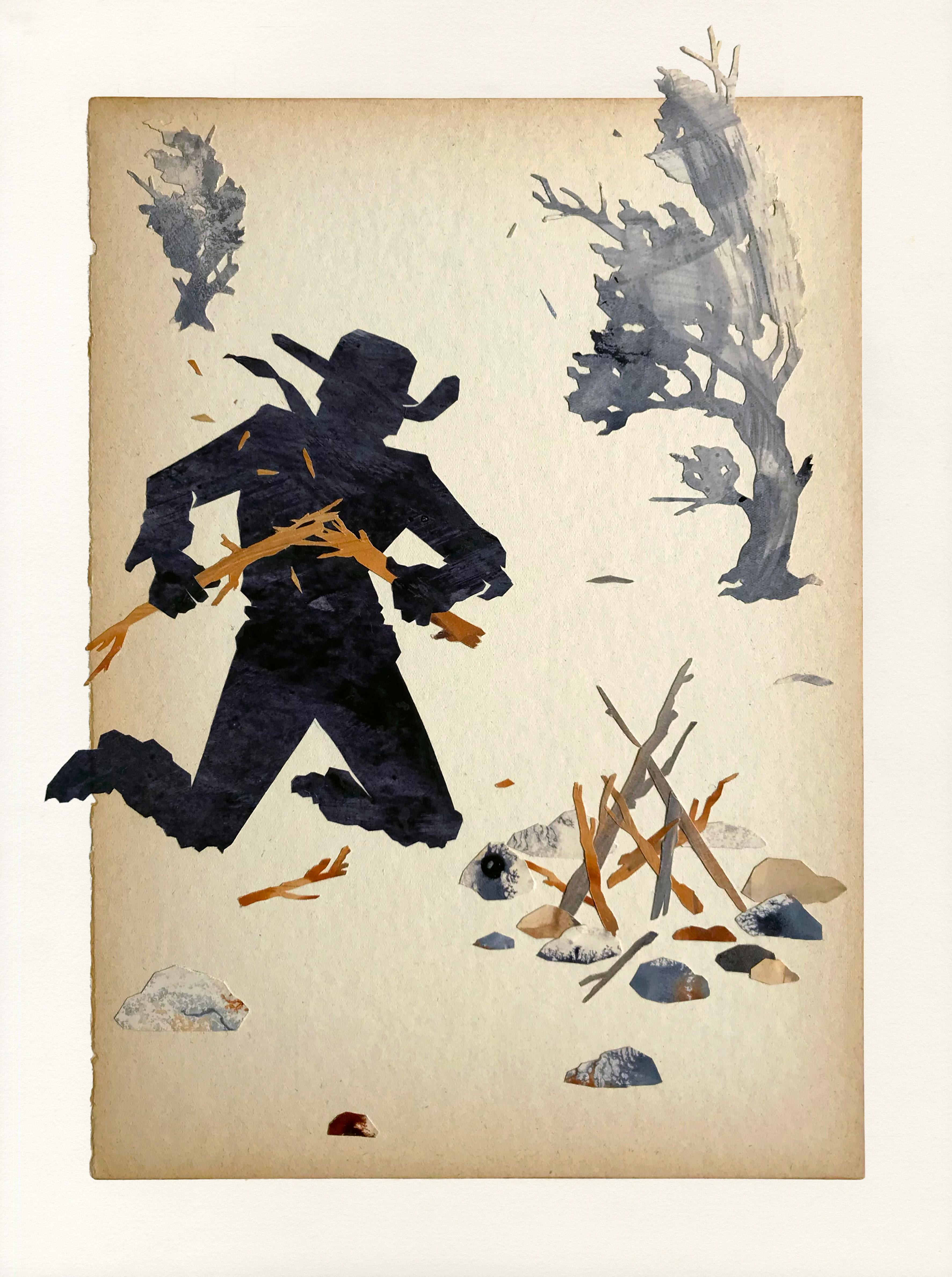 Jed Webster Smith  Abstract Painting - Shellacked Cowboy XII