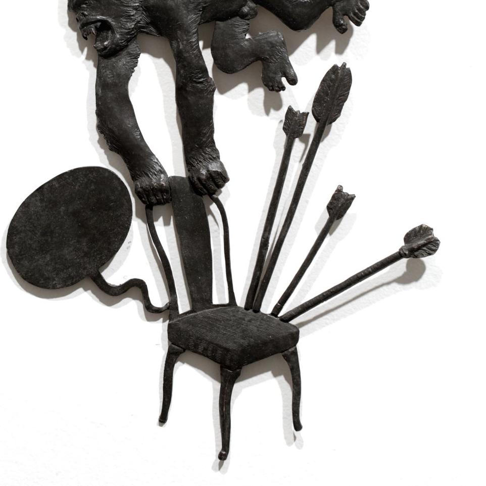 „Interrogation“ Bronze-Skulptur (Zeitgenössisch), Sculpture, von Jedediah Morfit