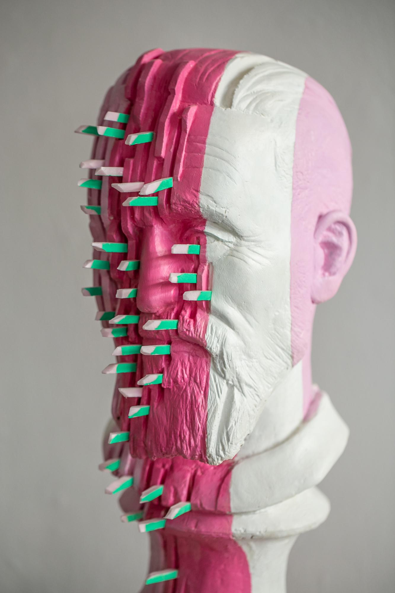 L'homme droit - Contemporain Sculpture par Jedediah Morfit