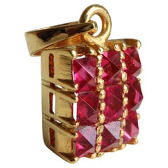 Jedi Angel Cut Spinell Anhänger in 18k massivem Gold