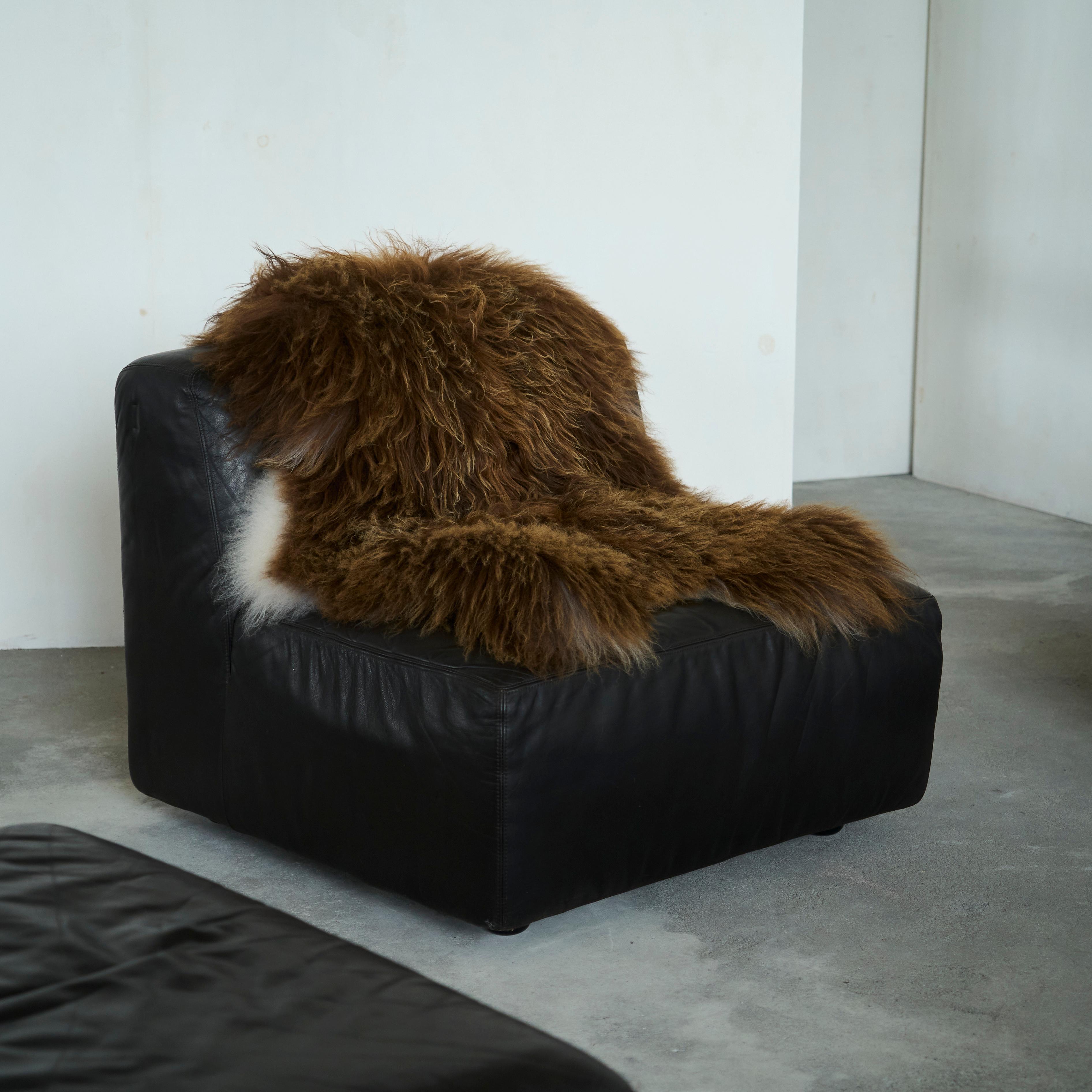 20ième siècle Ensemble canapé sectionnel en cuir par Durlet Belgique années 1970 en vente