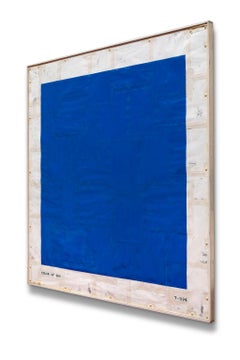 "Color of Sky 7-594" Blue, Mixed Media, Conceptual Art