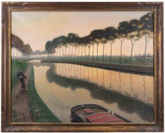 De Boottrekker - Dipinto da Jef de Pauw - 1925