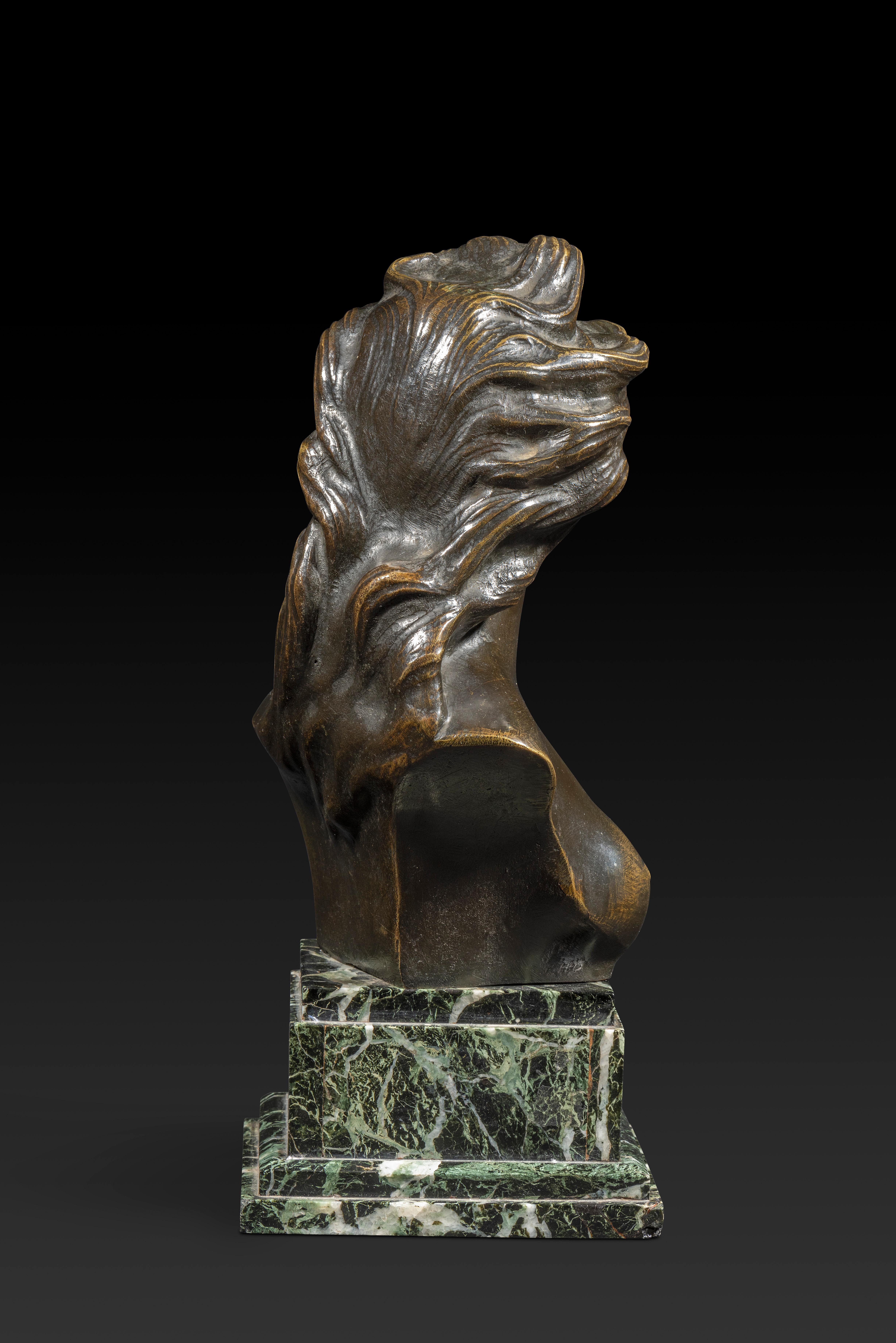 Bronze JEF LAMBEAUX (1852-1908) « Buste of a Young Woman » en bronze en vente