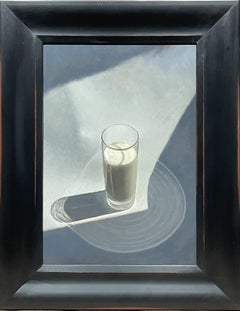 Glass of Milk - Still-life Oil Painting with Glass of Milk