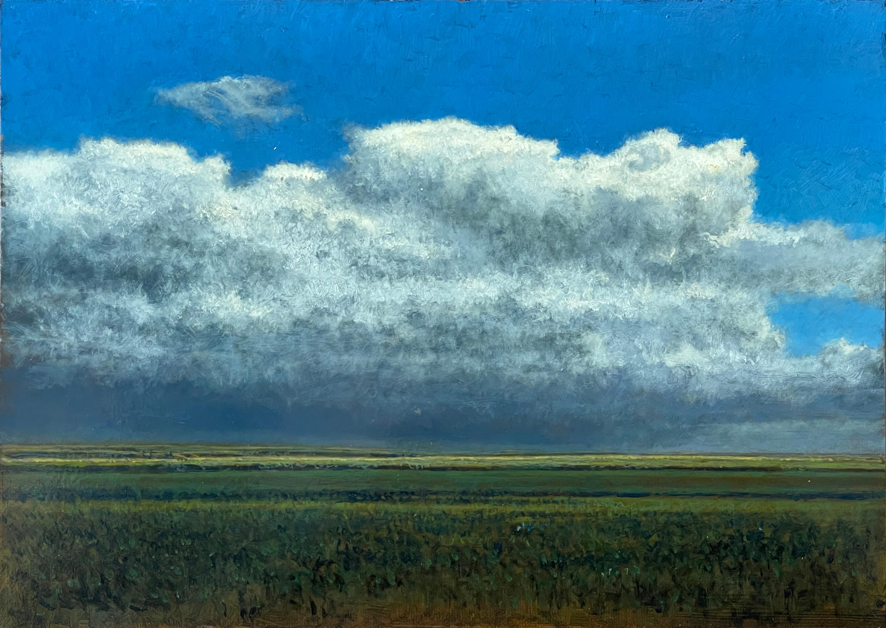 In der Nähe von Wagon Mound, NM - Realistische Landschaft Ölgemälde