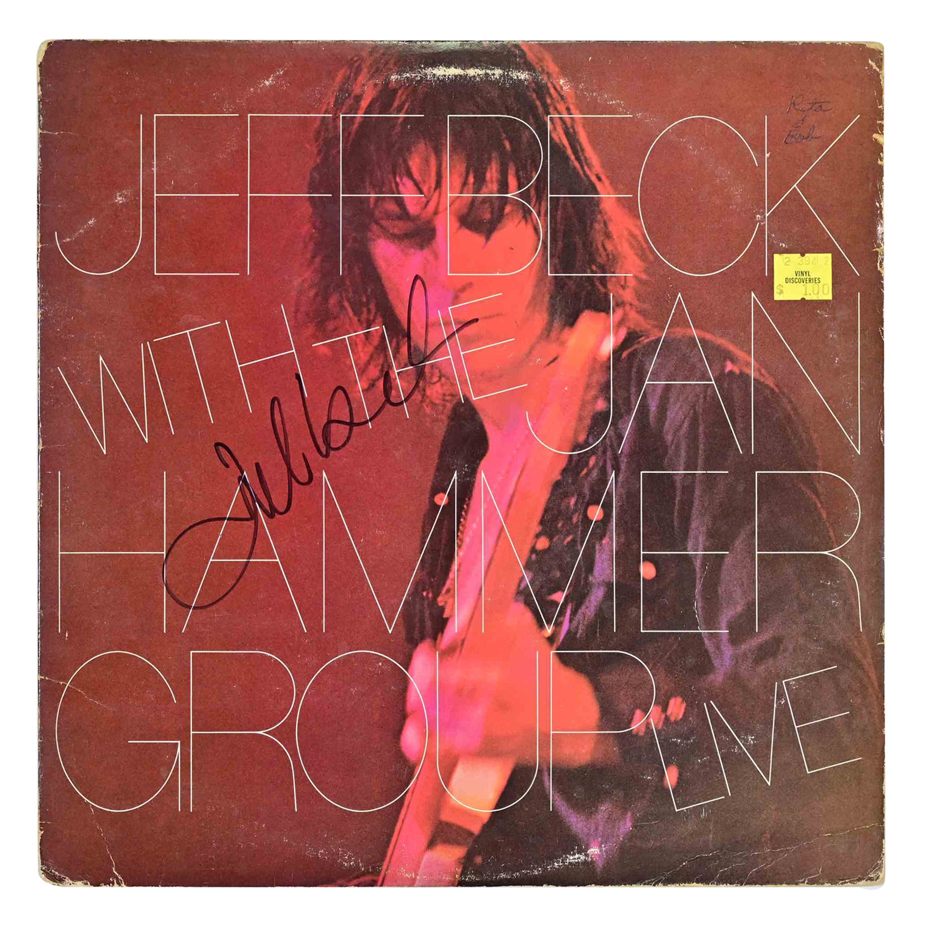 Jeff Beck with the Jan Hammer Group - Live (1977, Epic Records, PE 34433, U.S.)