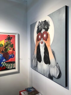 The Vision by Jeff Chester, Oil on Canvas, Pop Realism, Muted Tones