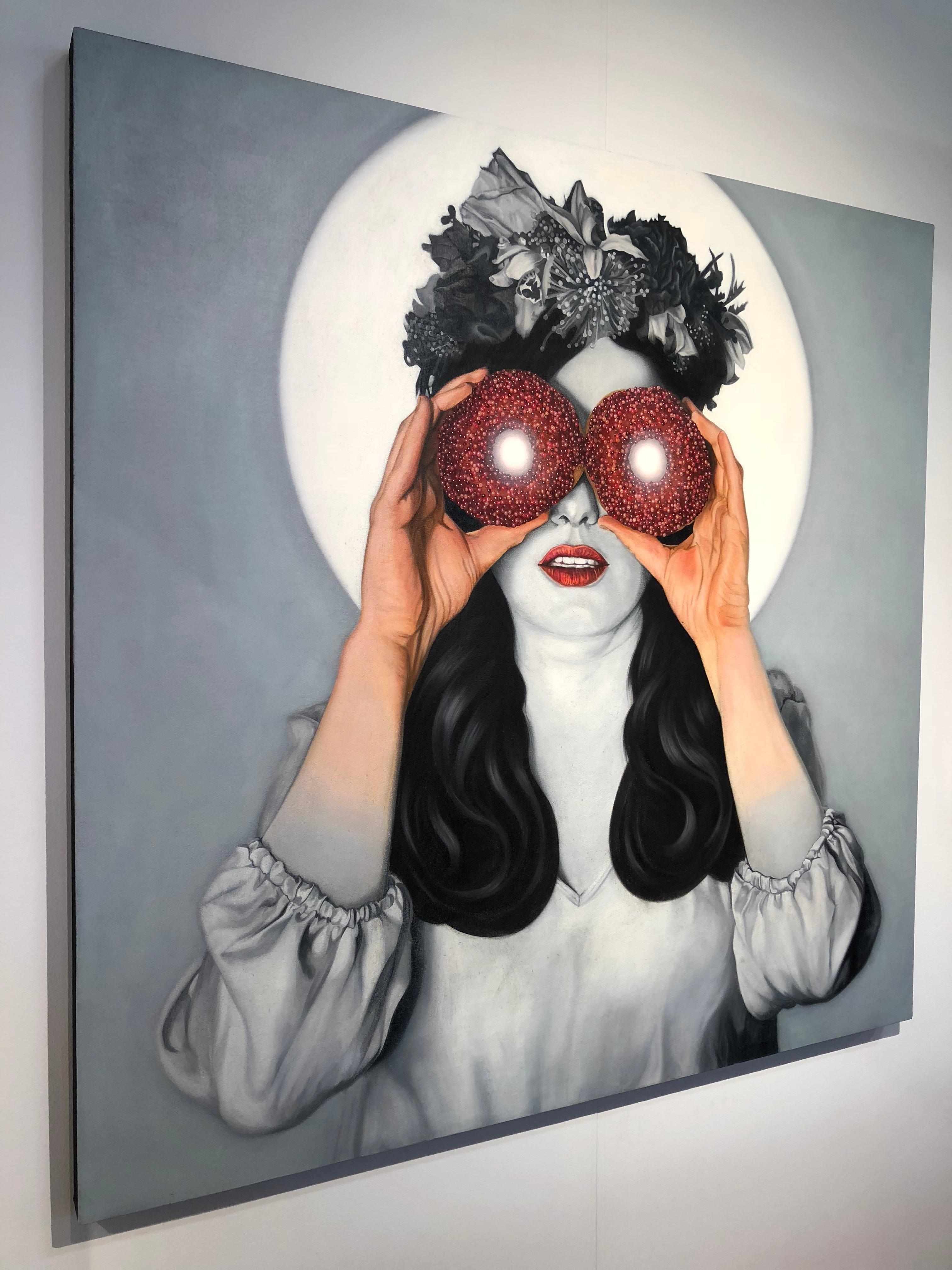 La Visión de Jeff Chester, Óleo sobre lienzo, Realismo pop, Tonos apagados en venta 2