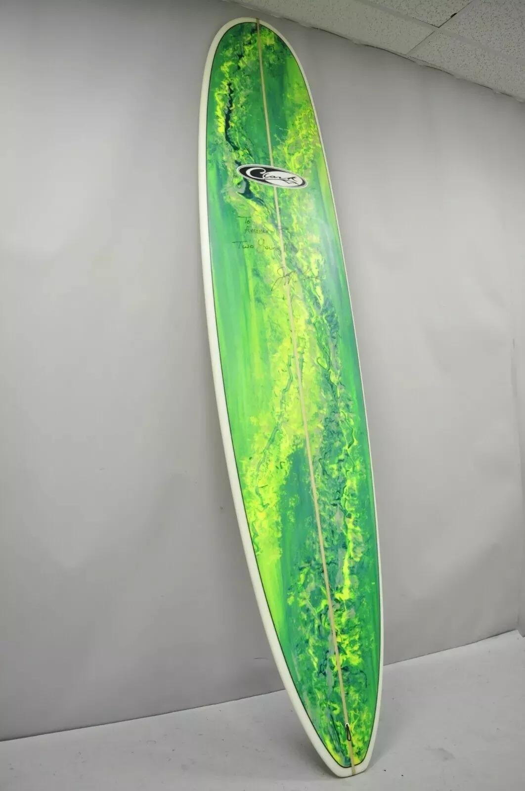 Tavola da surf Jeff Clark firmata Global Glassing Greene & Greene Bigli Mavericks Big Wave Guns in vendita 5