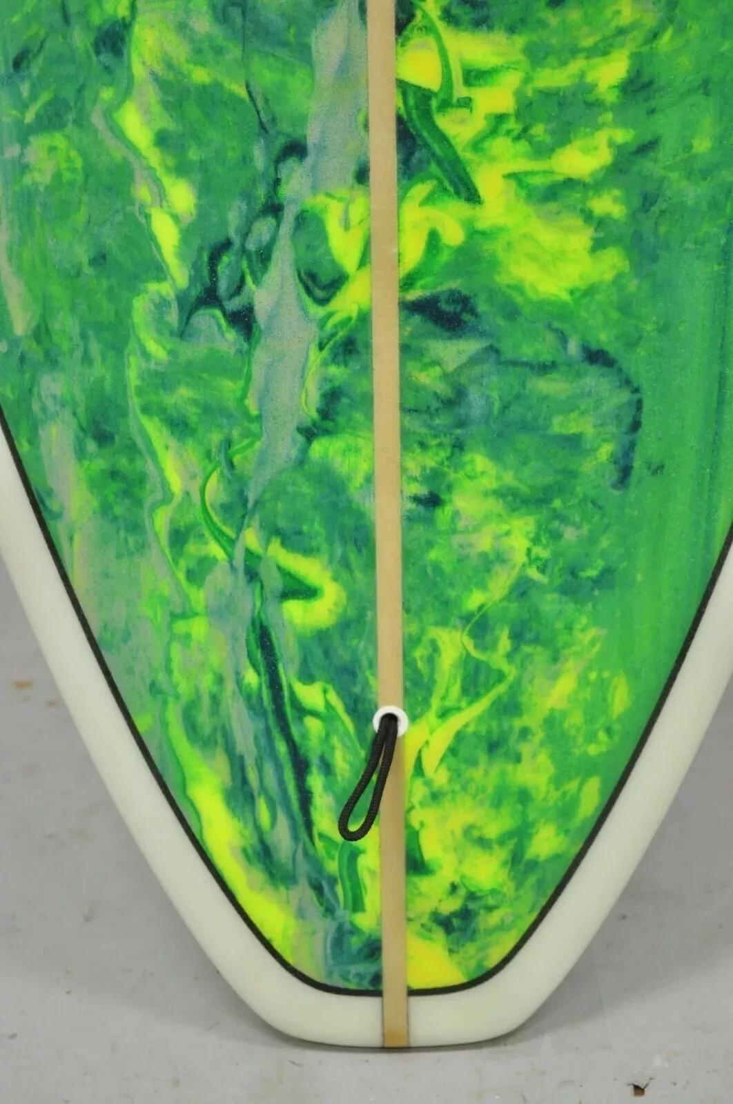 XXI secolo e contemporaneo Tavola da surf Jeff Clark firmata Global Glassing Greene & Greene Bigli Mavericks Big Wave Guns in vendita