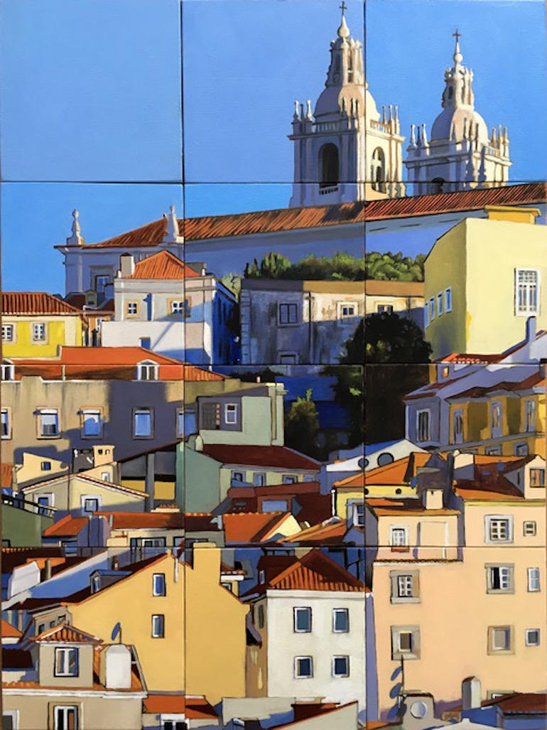 Jeff Cohen Landscape Painting - Lisbon Morning