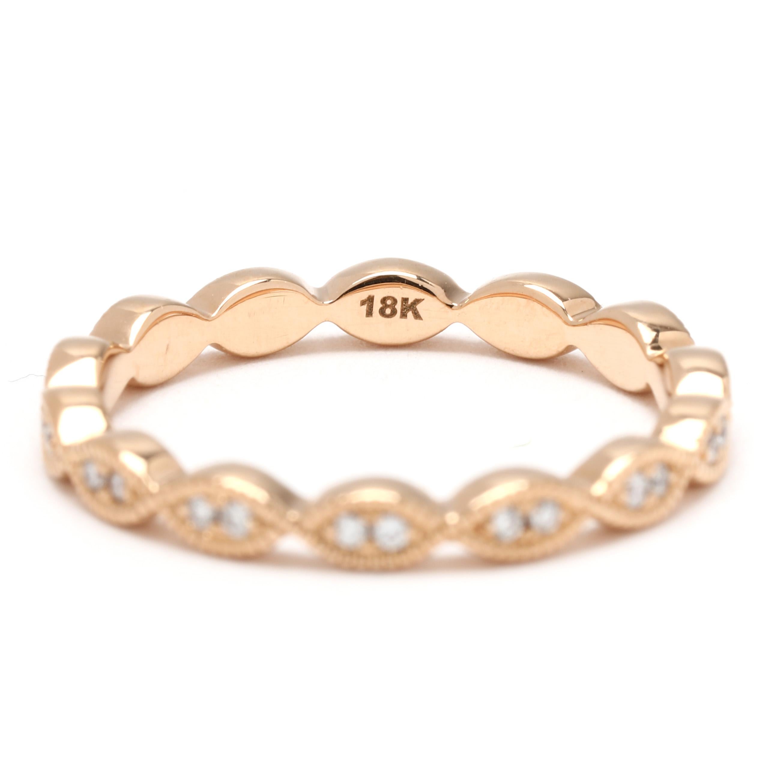 Jeff Cooper Diamond Band Ring, or jaune 18k, taille 4 Unisexe en vente