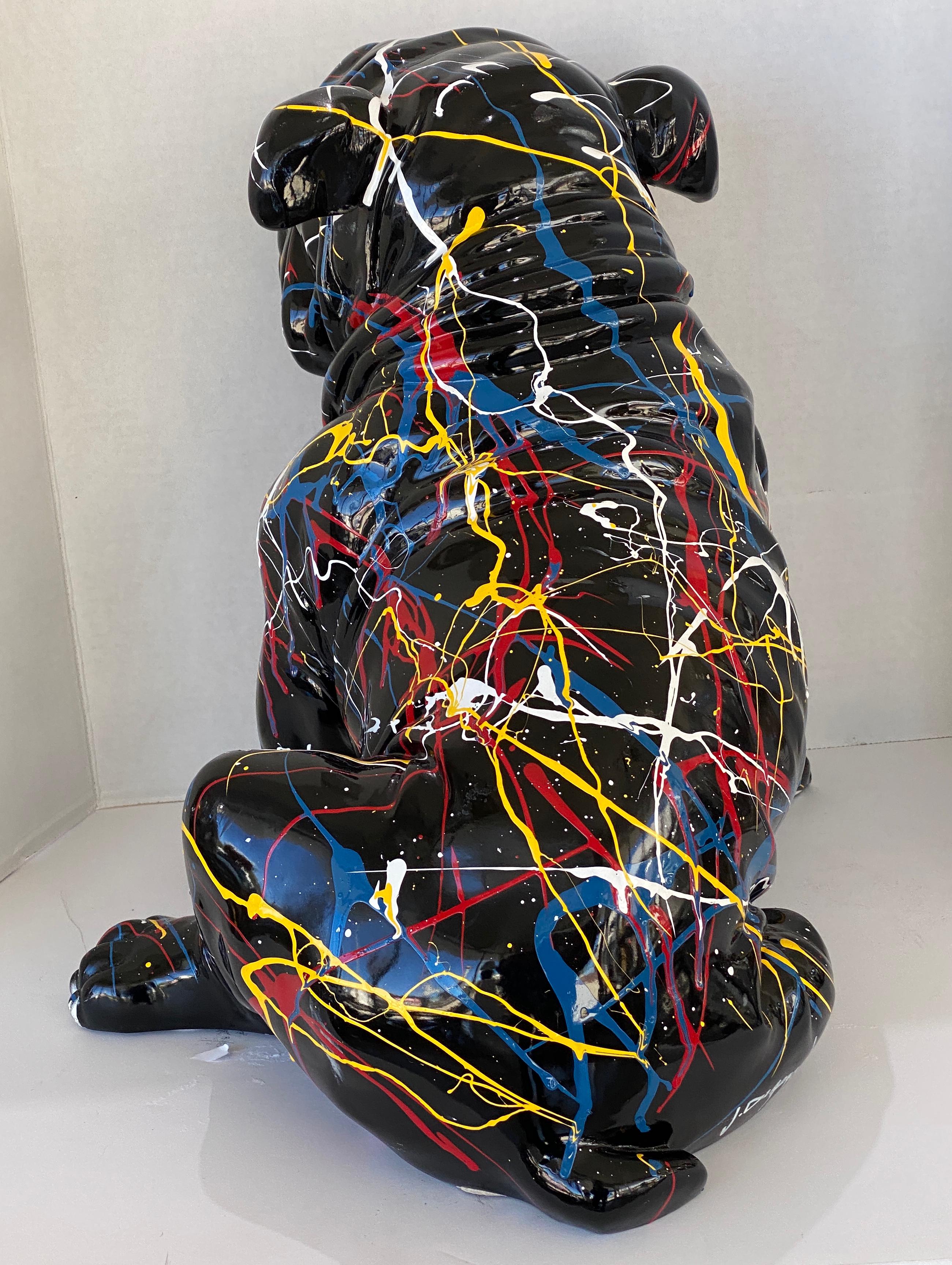 Modern Jeff Diamond Bulldog Sculpture  For Sale
