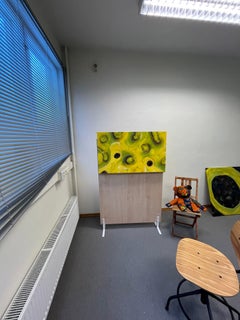 Gelbe grüne violette Kugeln 1