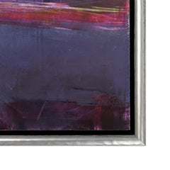 "Prizm Light" Contemporary Abstract Framed Oil and Wax on Panel Painting