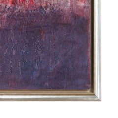 "Rainbow Reflections" Contemporary Abstract Oil and Wax on Panel Framed Painting