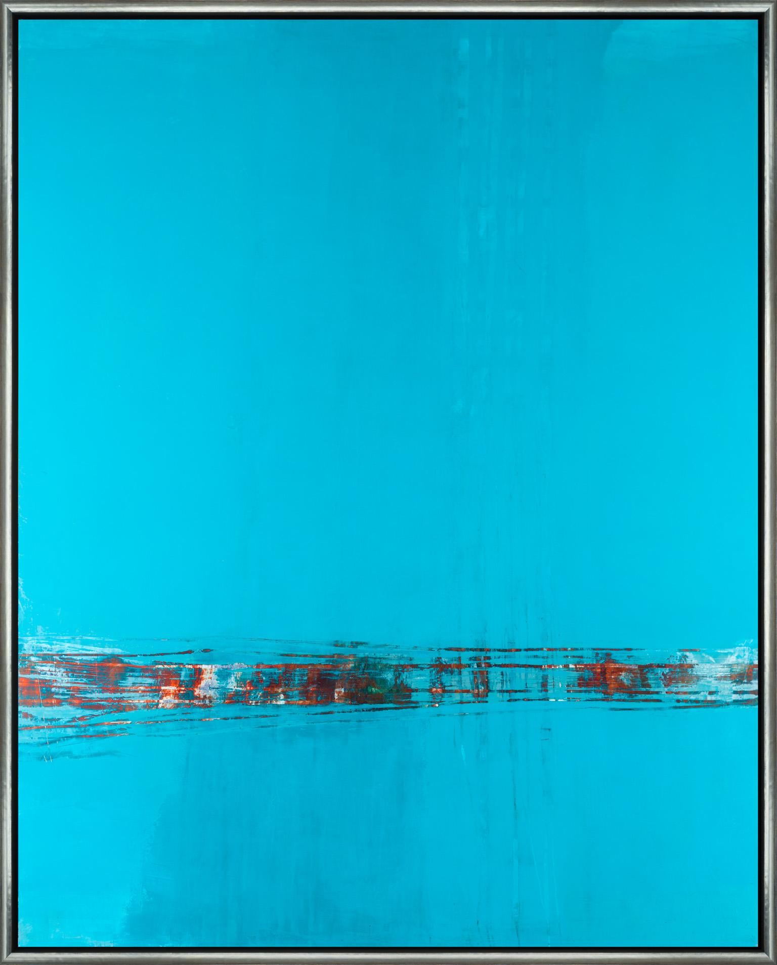 Jeff Erickson Abstract Painting - Red Ripple
