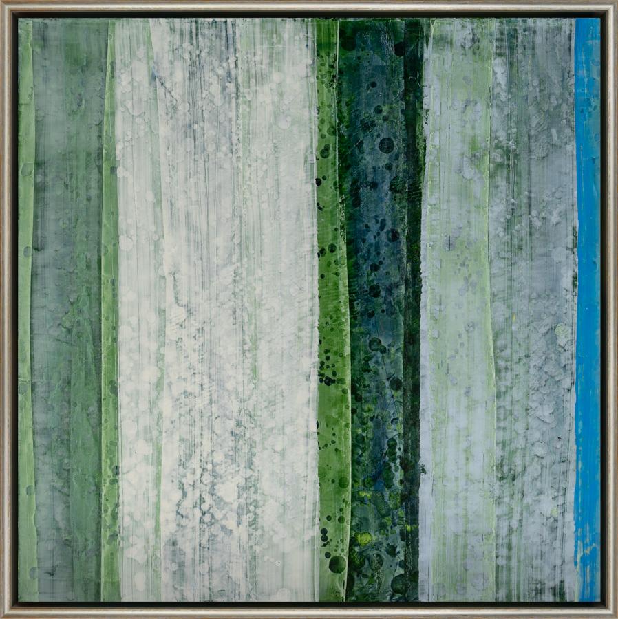 Jeff Erickson Abstract Painting - The Five Senses: Blue Spruce