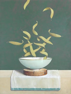 Grüner Wind  -  Contemporary Surrealist Still Life Painting