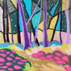 El Bosque en Tlaxcala - Whimsical Mexican Landscape Painting