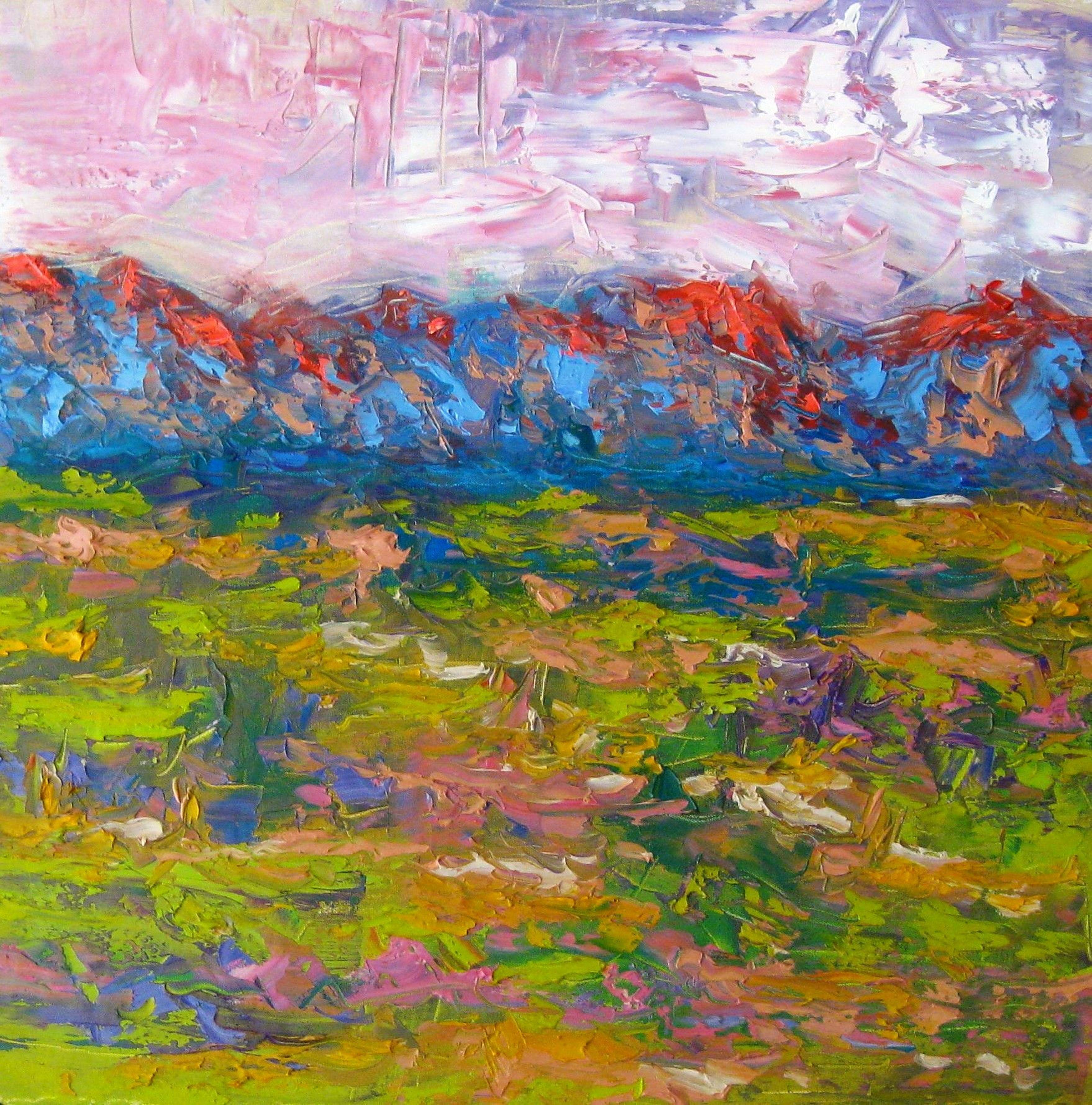 Mañana de monzón, Pintura, Óleo sobre lienzo - Painting de Jeff Ferst