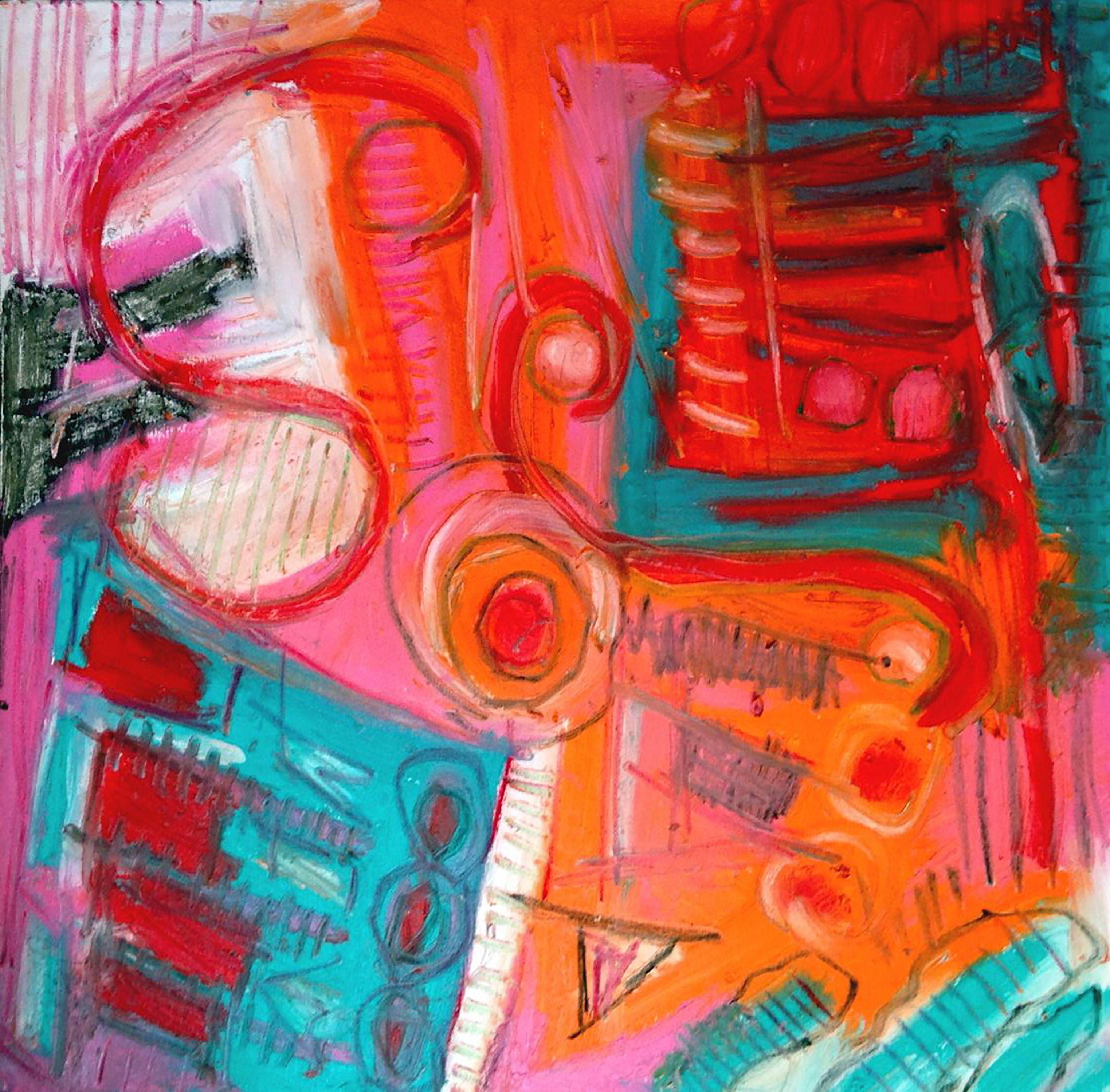 Jeff Ferst Abstract Painting - Route 66, Painting, Oil on Canvas