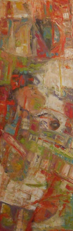 Village Grove, Gemälde, Öl auf Leinwand