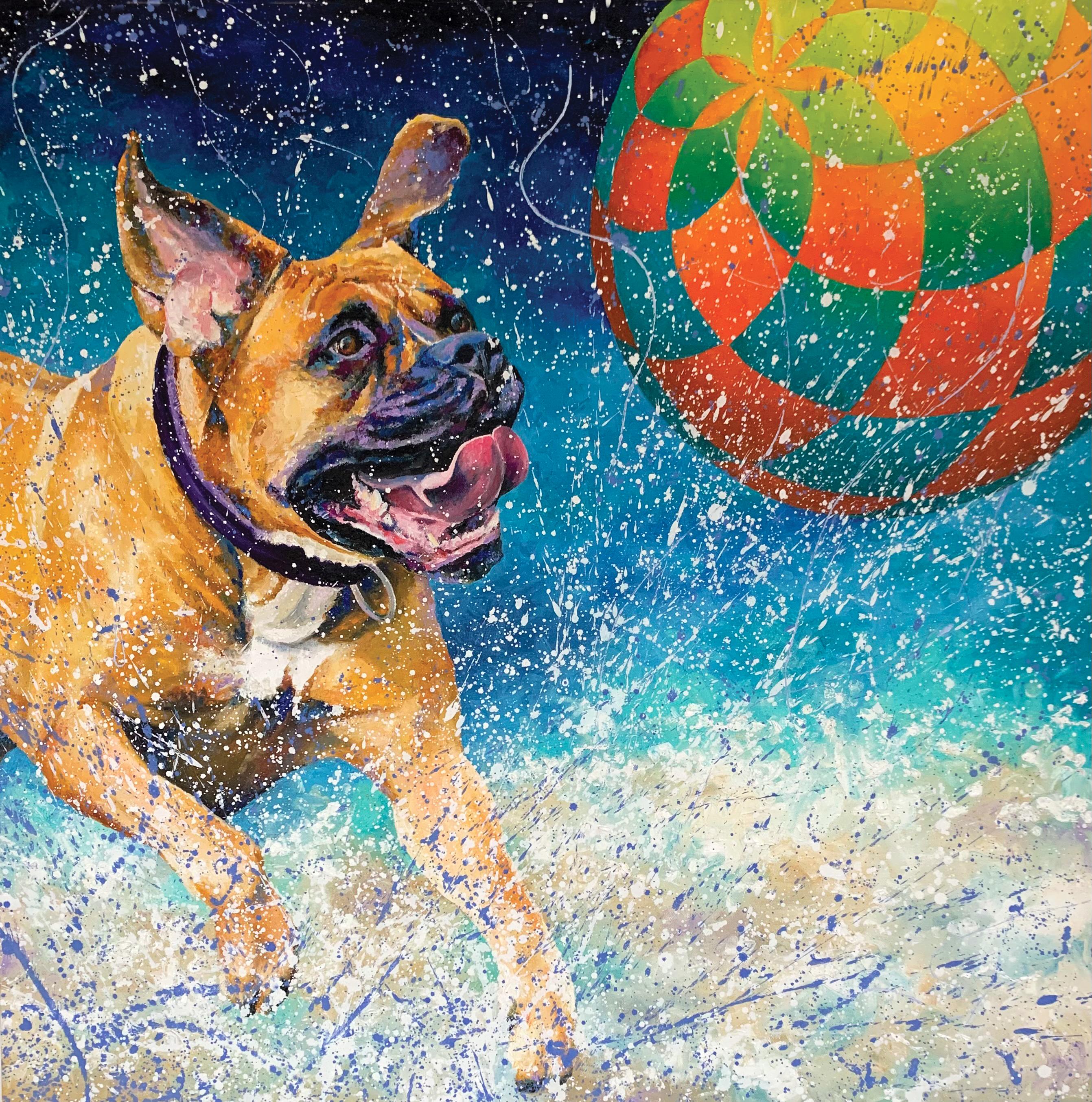 Pawsitive Energy, Oil Painting - Art by Jeff Fleming