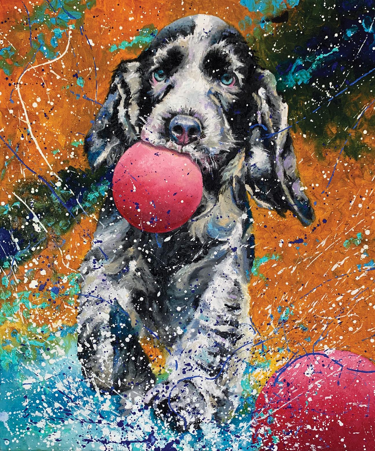 Play Pal, Oil Painting - Art by Jeff Fleming