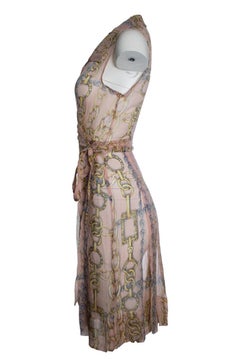 Jeff Gallano, robe midi enveloppante en soie Sophie