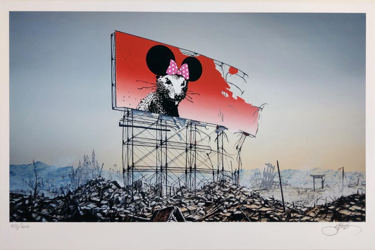 Jeff Gillette - Banksy Minnie Nagasaki - Jeff Gillette Street Art 